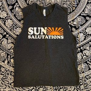 Sun Salutations muscle tee